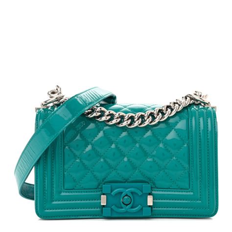 chanel patent plexiglass|CHANEL Patent Calfskin Small Plexiglass Boy Flap Green .